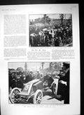 Old 1903 Paris Madrid Motor Car Race Jarrott Louis Renault Emperor Au 20th