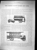 Old 1898 Motor Dion Bus Panhard Self-Acting Omnibus Ladies Fashion El 19th