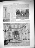 Old 1887 Blenheim Palace Triumphal Arch Entrance Hall Rosamonds WellVictorian