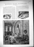 Old 1887 Blenheim Palace Chapel Cascade Entrance Rock Garden Elephant 19th