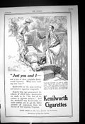 Old Print 1920 Kenilworth Cigarettes Cope London Idris Lime Juice Meltis 20th