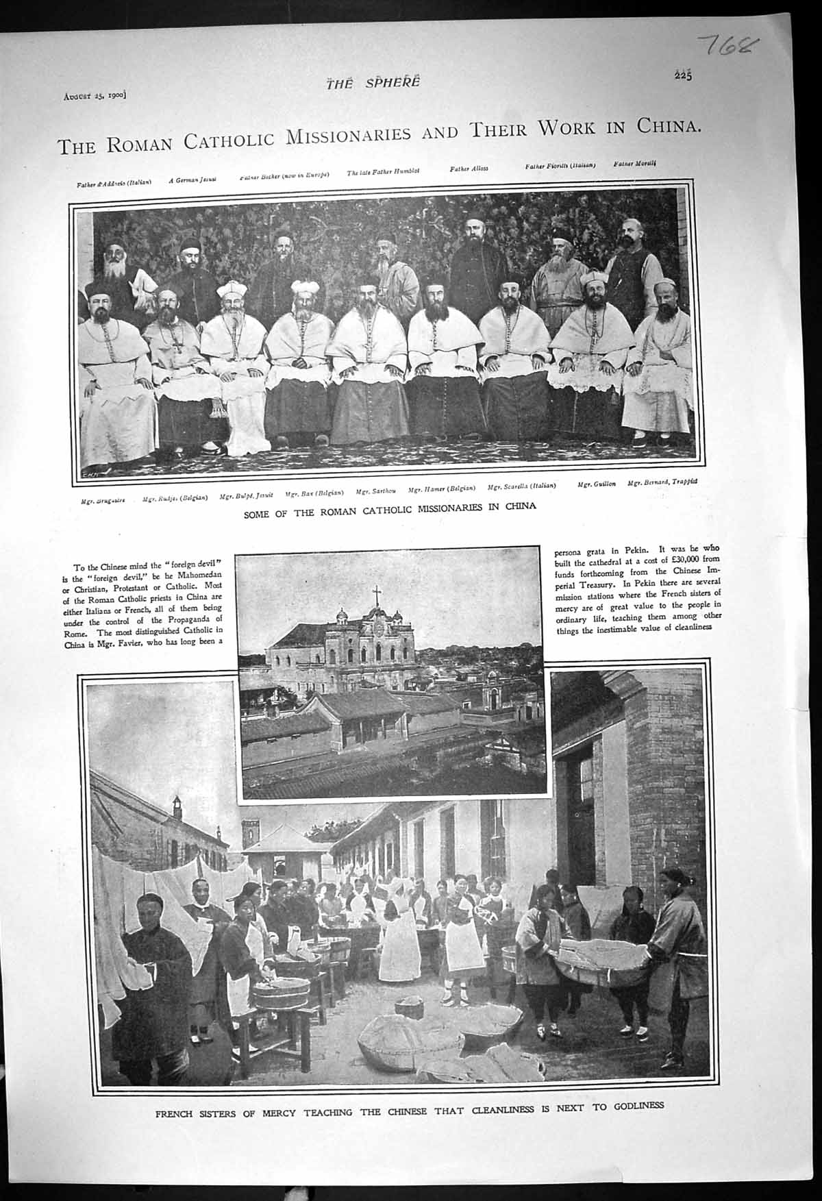 Old 1900 Roman Catholic Missionaries Sarthou Bax French Sisters Mercy 20th