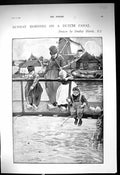 Old 1900 Sunday Morning Dutch Canal Fishing Fashion Norway France Spa 20th