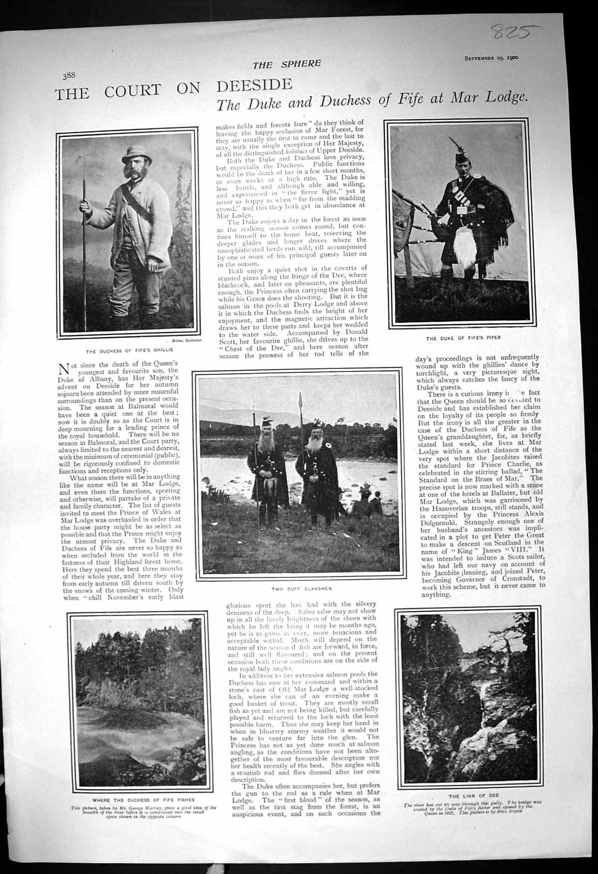Old 1900 Duchess Fife Ghillie Piper Duff Clansman Linn Dee Palace Ele 20th