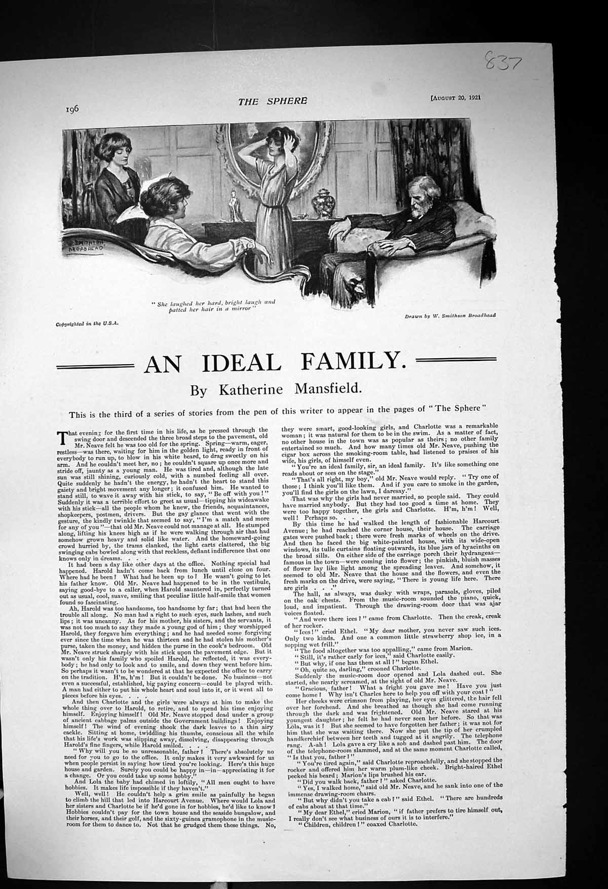Old 1921 Ideal Family Mansfield Tennis Peckham Barnes Commons Harpend 20th
