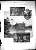 Old 1885 England Hatfield House Dining Hall Drawing-Room Lea River Mo 19th