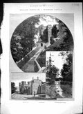 Old 1889 England Panshanger House Park Private Gardens Lake Architect 19th