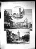 Old 1888 Cobham Hall England Private Gardens Communication Bridge Arc 19th