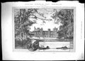 Old Print 1890 Knowsley England Private Walk Lake Architecture Montbard 19th