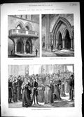 Old 1882 Royal Courts Justice Westminster Hall Central Balcony Judges 19th