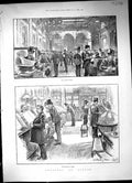 Old 1890 Lloyd'S Bank Reading Room Loss-Book Caller Waiter Notable Br 19th