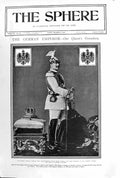 Original Old Antique Print 1900 German Emperor Photograph Portrait War Uniform
