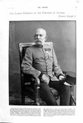 Old Antique Print 1900 Portrait Photograph Emperor Austria Francis Joseph 20th