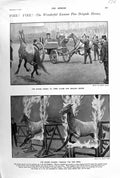 Old Print 1900 Kansas Fire Brigade Horses Paris Exhibition Entertainment 20th
