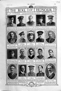 Old 1915 War Roll Campbell Courtis Frost Gordon Riddell Smythe Davies 20th