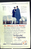 Old Print Colour 1921 Advertisement Dereszke Cigarettes Aristocrat Cowes 20th