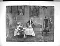 Old Antique Print 1893 War Messenger Family Home Dinner Table Woodville 19th