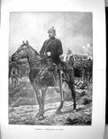 Antique Old Print 1898 Canton Woodville Fine Art Prince Bismack Horse Sedan