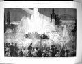 Old 1884 International Health Exhibition Night Scene Fountains Illumi 19th