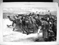 Old Print 1872 Derby Horse Racing Sport Course Spectators Swain Fine Art 19th