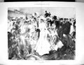Old 1898 Cup Day Ascot Horse Racing Sport Spectators Hurst Fine ArtVictorian