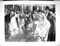 Antique Old Print 1899 Ladies Fan Race Ball Entertainment Sherie Fine Art 19th