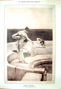 Old 1905 Silver Favourites Ladies Bath Resting Lawrence Alma-Tadema 20th