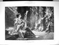 Old 1888 La Mandolinata Music Beautiful Lady Flowers Kiesel Fine ArtVictorian