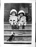 Old 1884 Stranger Within Thy Gates Young Children House Door Step Kit 19th