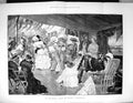 Old 1882 Afternoon Dance Ship Deck Man-Of-War Entertainment Transport 19th