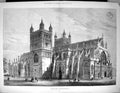 Old 1877 Exterior Exeter Cathedral England Architecture Read Fine Art 19th