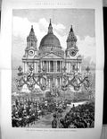 Old 1893 Royal Wedding St. Paul'S Cathedral London England Carriage P 19th