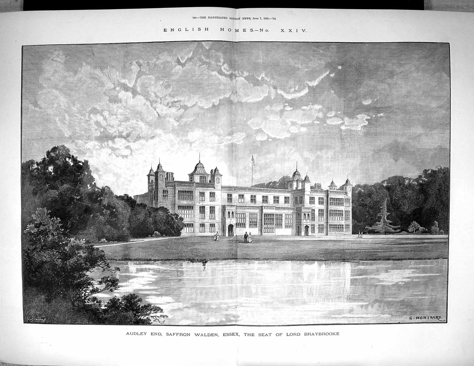 Old 1890 Audley End Saffron Walden Essex Lord Braybrooke Architecture 19th
