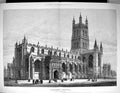 Old 1883 Exterior Gloucester Cathedral England Architecture Fine ArtVictorian