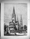 Old 1884 Exterior Cork Cathedral England Architecture Read Fine ArtVictorian