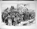 Original Old Antique Print 1872 International Boat Race Sport Spectators 19th