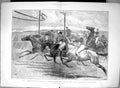 Old Antique Print 1898 Horse Racing Experimenting Starting Machine Sport 19th