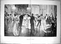 Original Old Antique Print Men Ladies Dancing Romance Henry Terne
