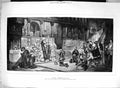 Original Old Antique Print 1881 Benediction Pope Religion James Linton 19th