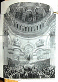 Old Damaged Large Rare 1852 Funeral Duke Wellington Paul'S Cathedral Victorian