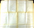 Old Damaged Large Rare Map World Steam Firgates Mississippi Perry Jap