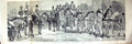 Antique Old Print Large Rare 1886 Royal Procession Opening Parliament London