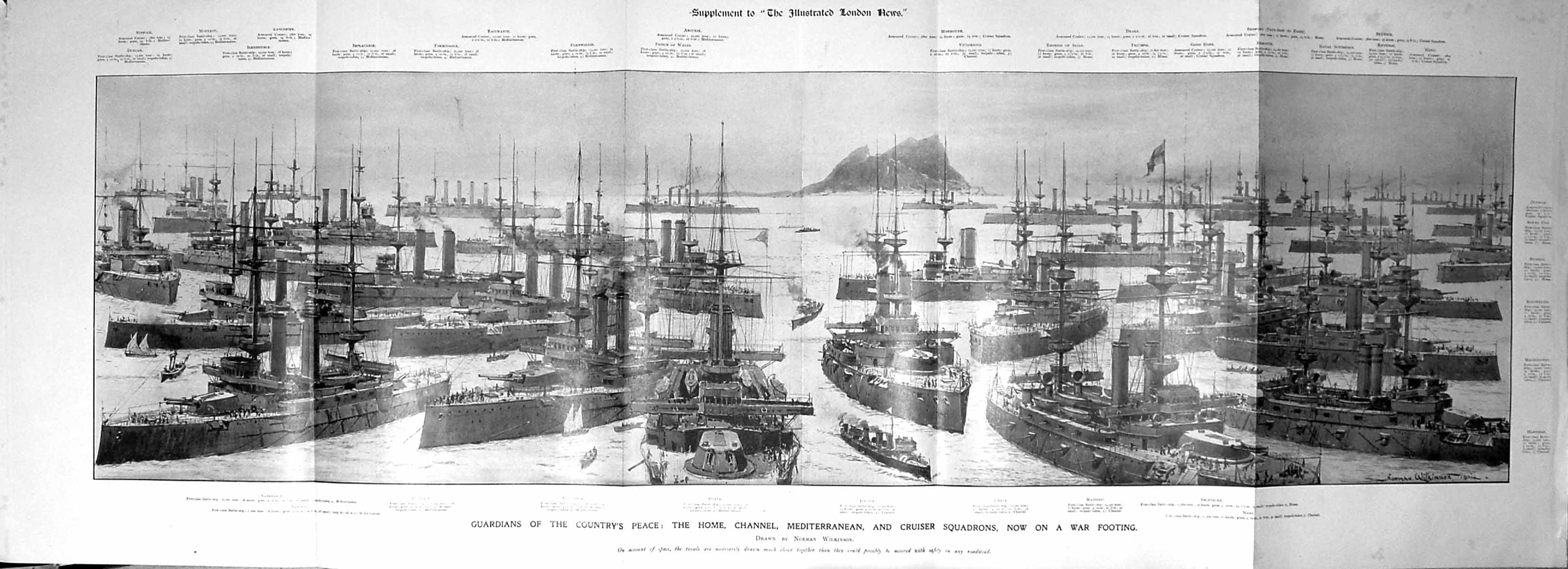 Old Large Rare 1904 War Ships Jupiter Majestic Queen Monmouth Berwick 20th
