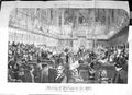 Old Antique Print Large Rare 1859 Meeting Parliament House Lords London 19th