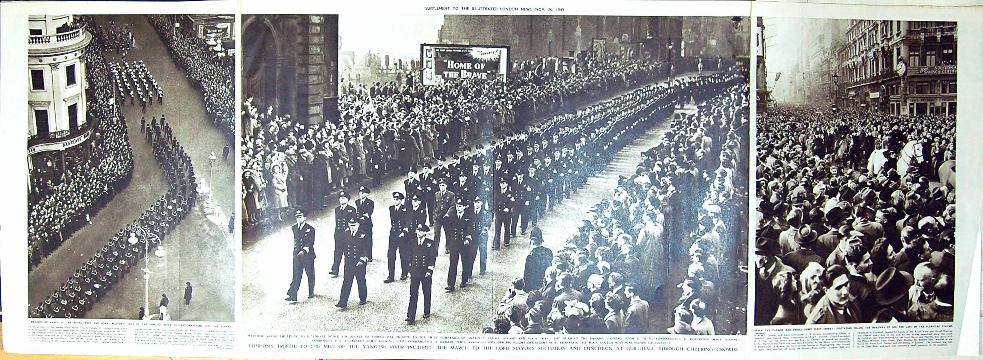 Old Large 1949 Procession Yangtse Guildhall Fearnley Cazalet Amethyst 20th