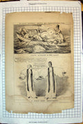 Old Antique Print Lean Monthly Caricatures Land Lubber Shakspeare Theatre
