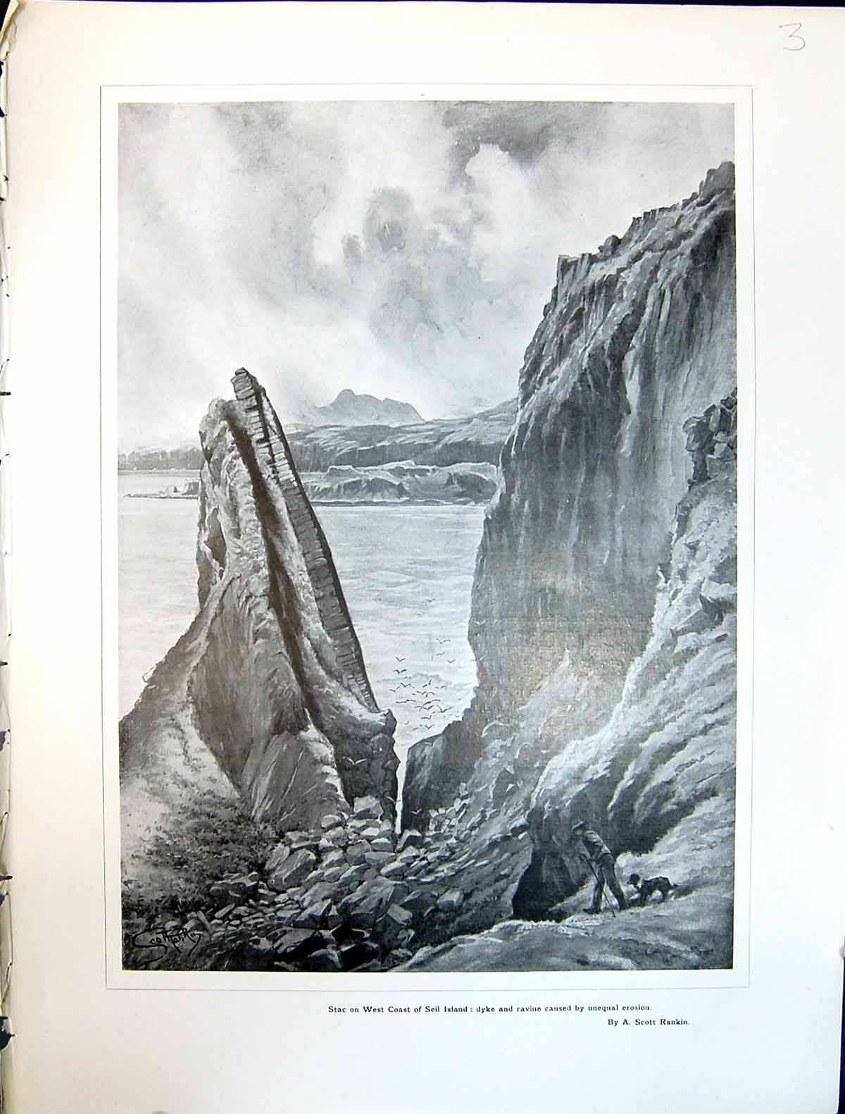 Old Stac Seil Island Dyke Ravine Erosion Rankin Ardmadie Loch Argylls