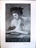 Antique Print Art Journal 1908 Scrap-Book Woman Gilbert Pot-Pourri Bowl Wed