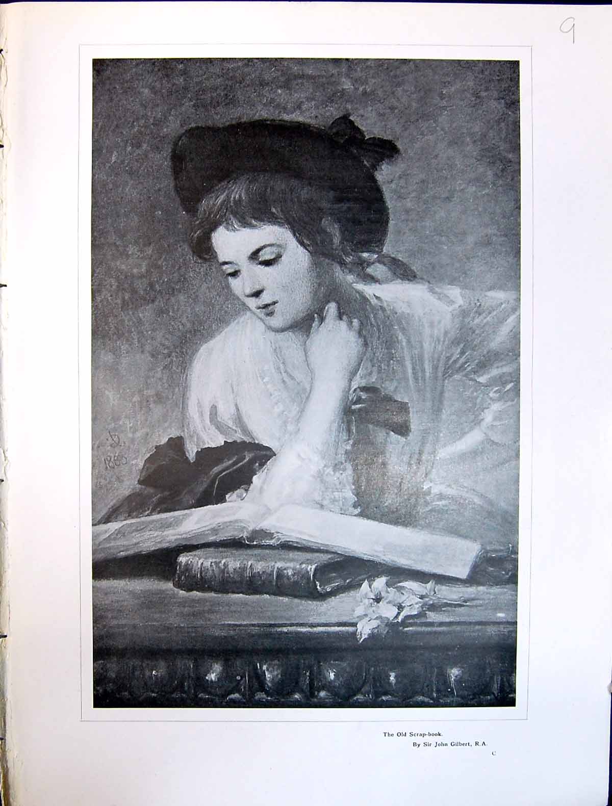 Antique Print Art Journal 1908 Scrap-Book Woman Gilbert Pot-Pourri Bowl Wed