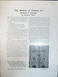 Old Art Journal 1908 Carpet Making Crossley Millar Southwell Humphrie 20th